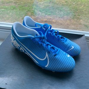 Nike Mercurials “Just Do It” soccer cleats.